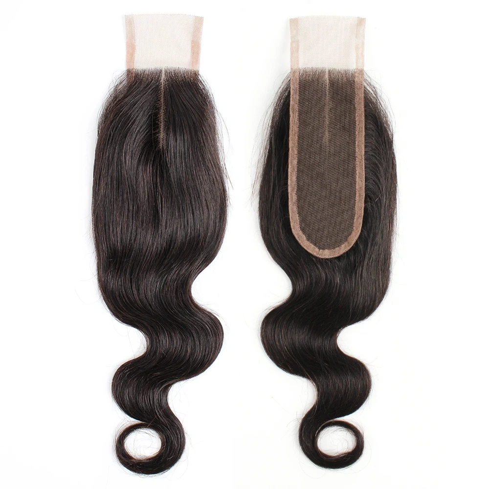 2x6 Natural Color Straight Human Hair Lace Closure  remy Human Hair  Lace Closure Brazilian Hair Closure