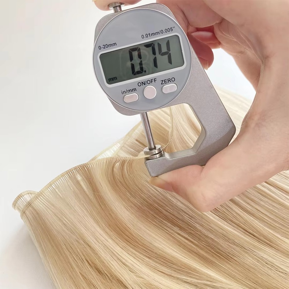 New Trend Genius Weft Hair Extensions 100g Virgin Hair Cuticle Aligned Can Be Cut Hand Tied Weft Genius Weft