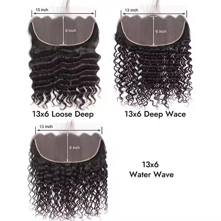 13x6 Straight  Lace Frontal 100% Human Hair Remy Pre Plucked  Natural Color  Original Natural 13x6 HD Lace Frontal