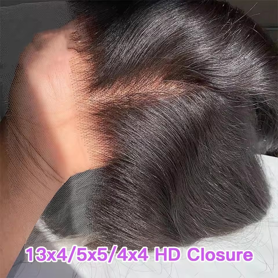6x6  HD  Lace Closure  Thin HD Lace Closure Undectable Cuticle Aligned HD Lace Frontal for Woman