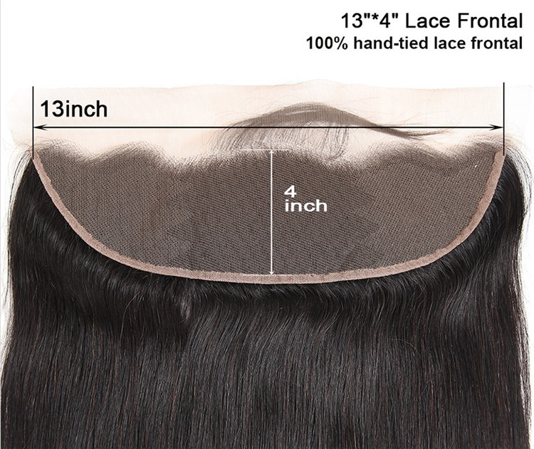 13x4 Body Wave  Natural Color  Human Hair Lace Frontal  Remy Human Hair Transparet  Lace Frontal For Woman