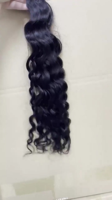 Natural Black Deep Wave I Tip Hair Extensions  100g Curly Keratin Capsule Hair Natural Fusion Hair Extensions
