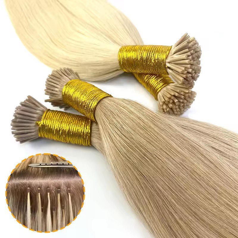 9A 100g  Blonde #613  Pre Bonded Keratin I Tip  Hair Extensions  Virgin Human Keratin Hair Extension