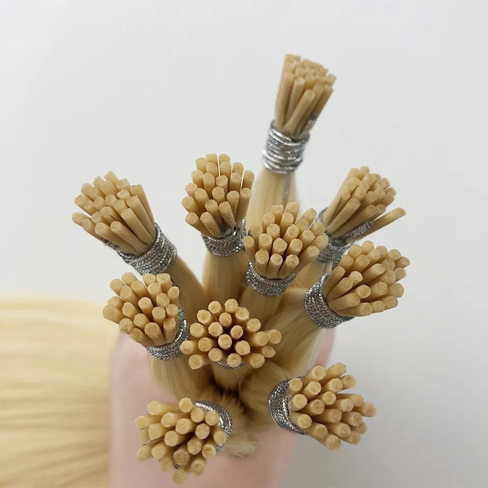 9A 100g  Blonde #613  Pre Bonded Keratin I Tip  Hair Extensions  Virgin Human Keratin Hair Extension