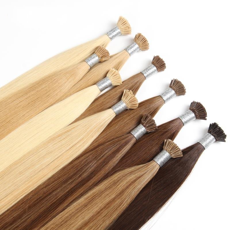 9A 100g  Blonde #613  Pre Bonded Keratin I Tip  Hair Extensions   Natural Real Human Hair Fusion Extensions Keratin Capsule