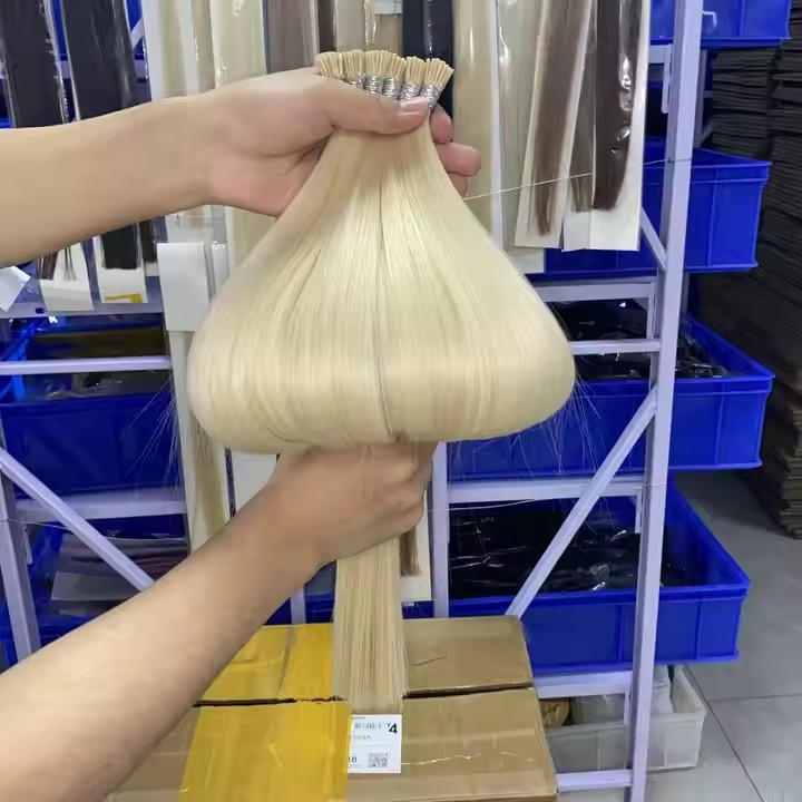 9A 100g  Platinum  Blonde #60  Pre Bonded Keratin I Tip  Hair Extensions   Capsule Keratin Natural Fusion  Remy Human Hair Extensions