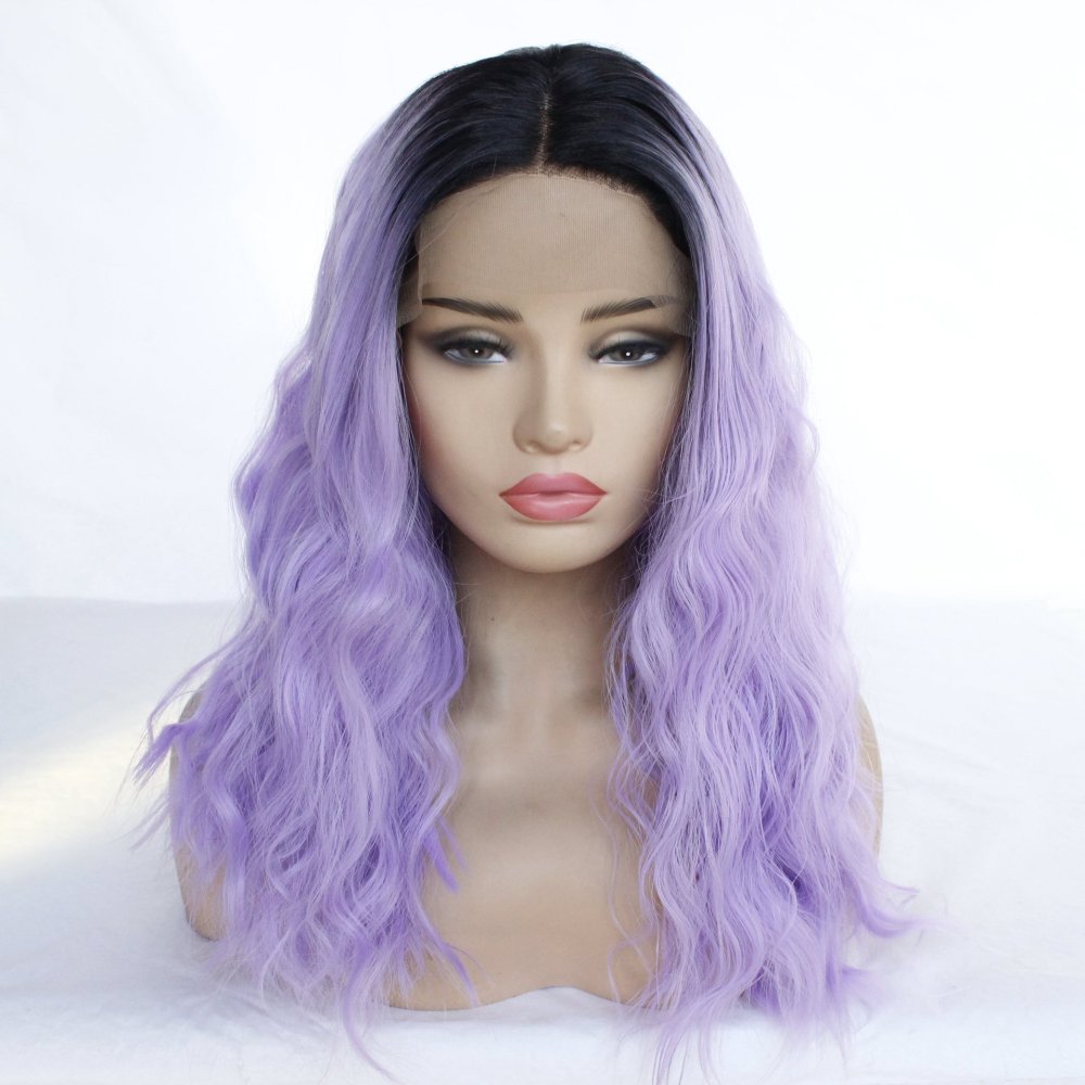 Ombre  Short Corn Curly 14 inch  Bob Synthetic Lace Wigs 13x4 Synthetic Fiber Wigs  Ombre Heat Resistant  Wigs