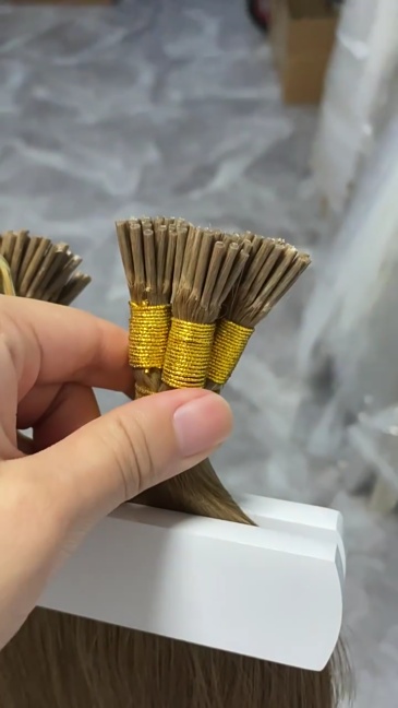 11A 100g Honey Blonde   #27 Prebond I Tip Virgin Human Hair Extensions Virgin Cuticle Remy Keratin Human Hair Extensions