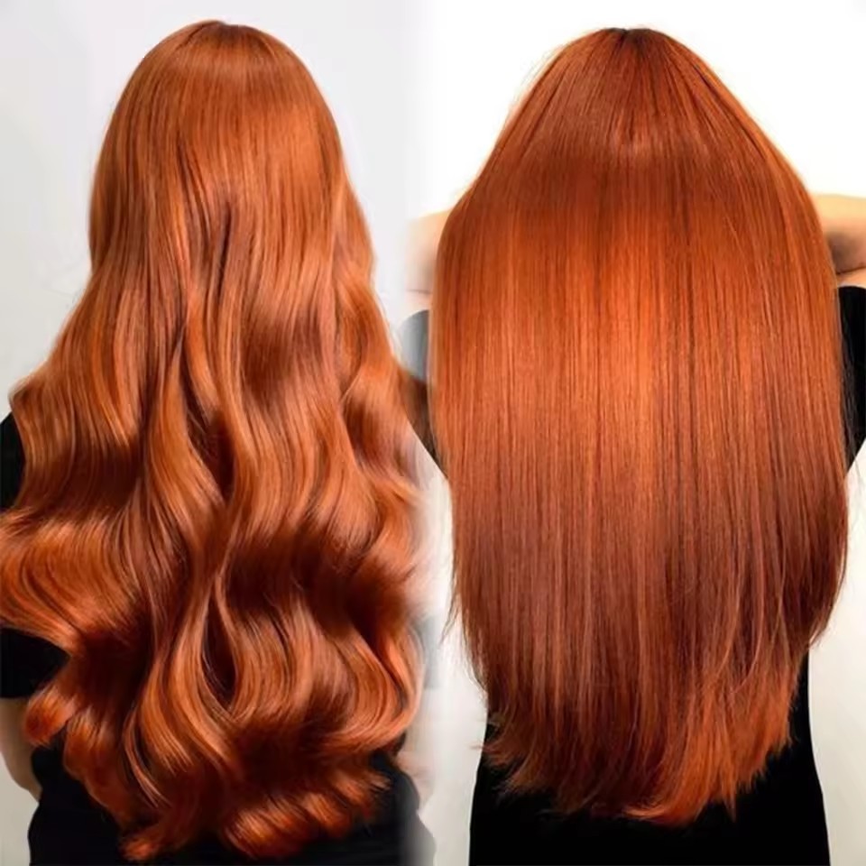 11A 100g Copper #350 Prebond I Tip Virgin Human Hair Extensions Virgin Cuticle Remy Keratin Human Hair Extensions