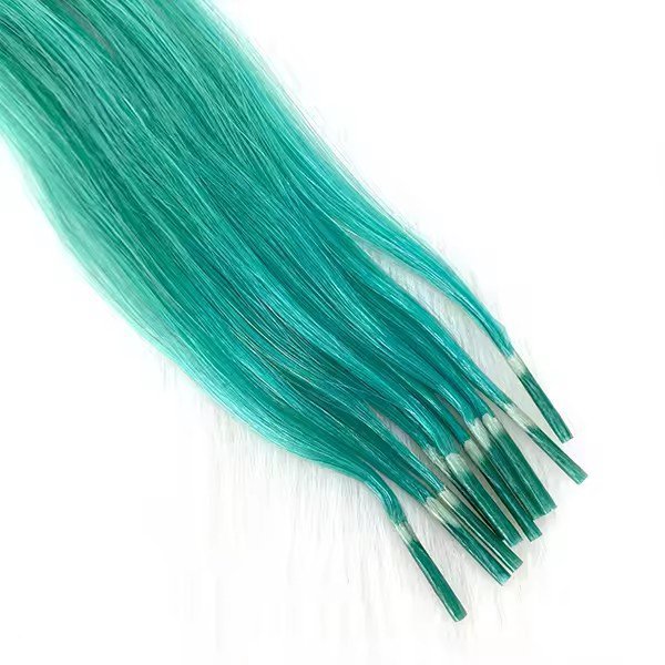 11A 100g Colorful  Prebond I Tip Virgin Human Hair Extensions Natural Real Hair Fusion Blue Purple Pink  Human Hair Extensions