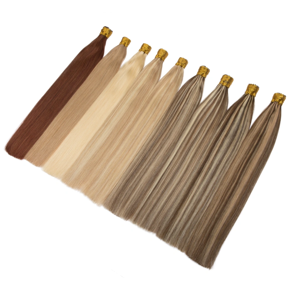 11A 100g Piano Blonde # P18/613 Prebond I Tip Virgin Human Hair Extensions Virgin Cuticle Remy Keratin Human Hair Extensions