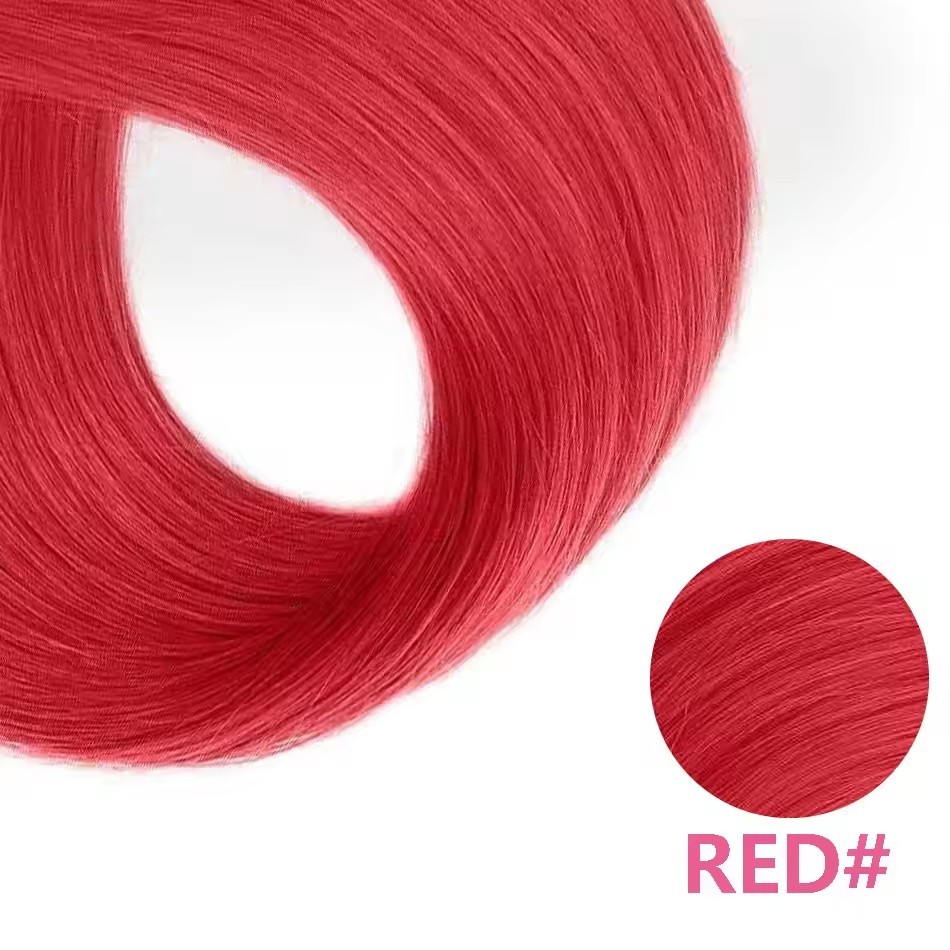 11A 100g Colorful  Prebond I Tip Virgin Human Hair Extensions Natural Real Hair Fusion Blue Purple Pink  Human Hair Extensions