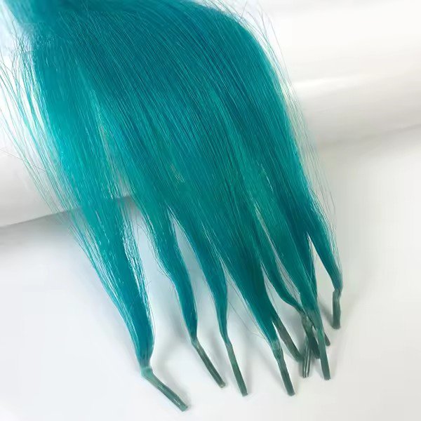 11A 100g Colorful  Prebond I Tip Virgin Human Hair Extensions Natural Real Hair Fusion Blue Purple Pink  Human Hair Extensions