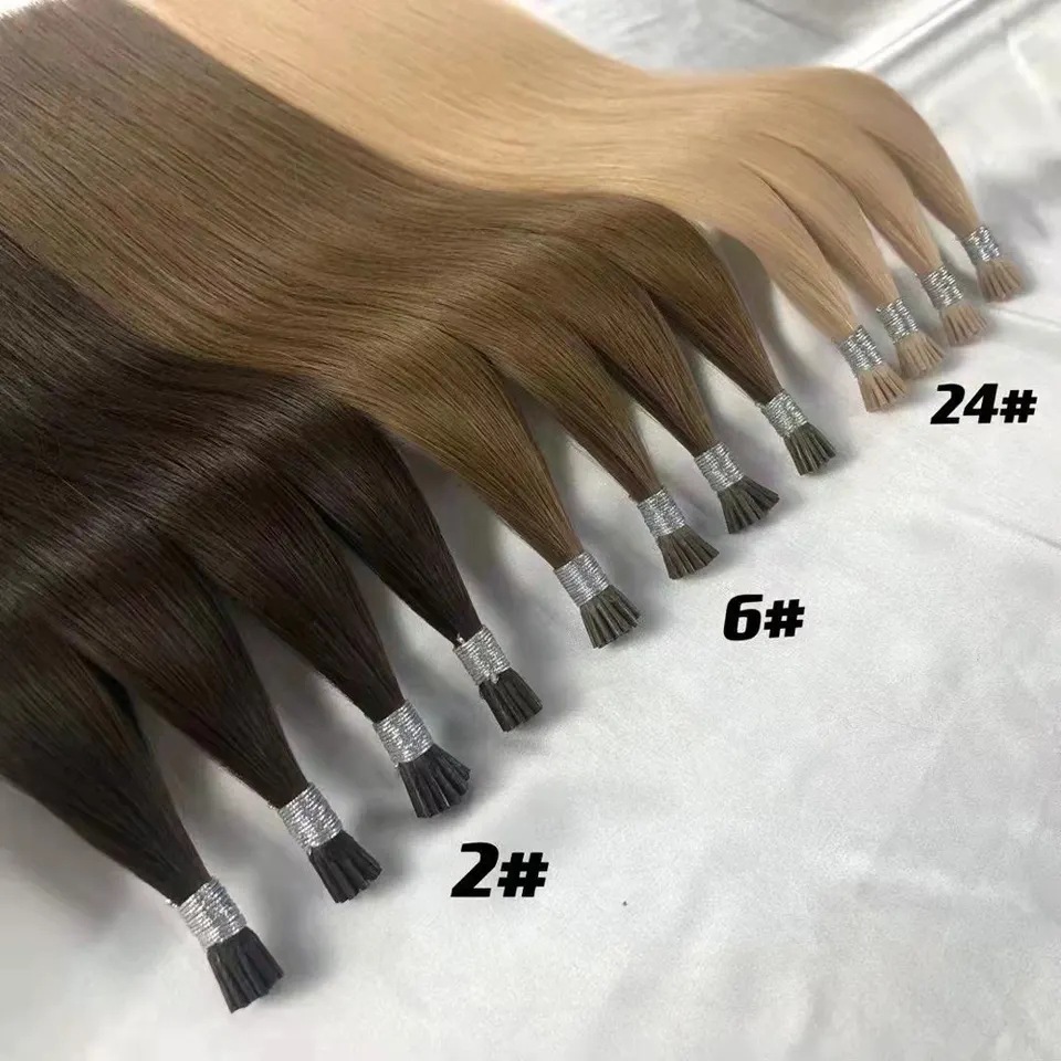 101 Dark Brown  #2 Stick I Tip Virgin Remy Human Hair Extensions Pre Bonded Keratin 100% Human Hair Extensions