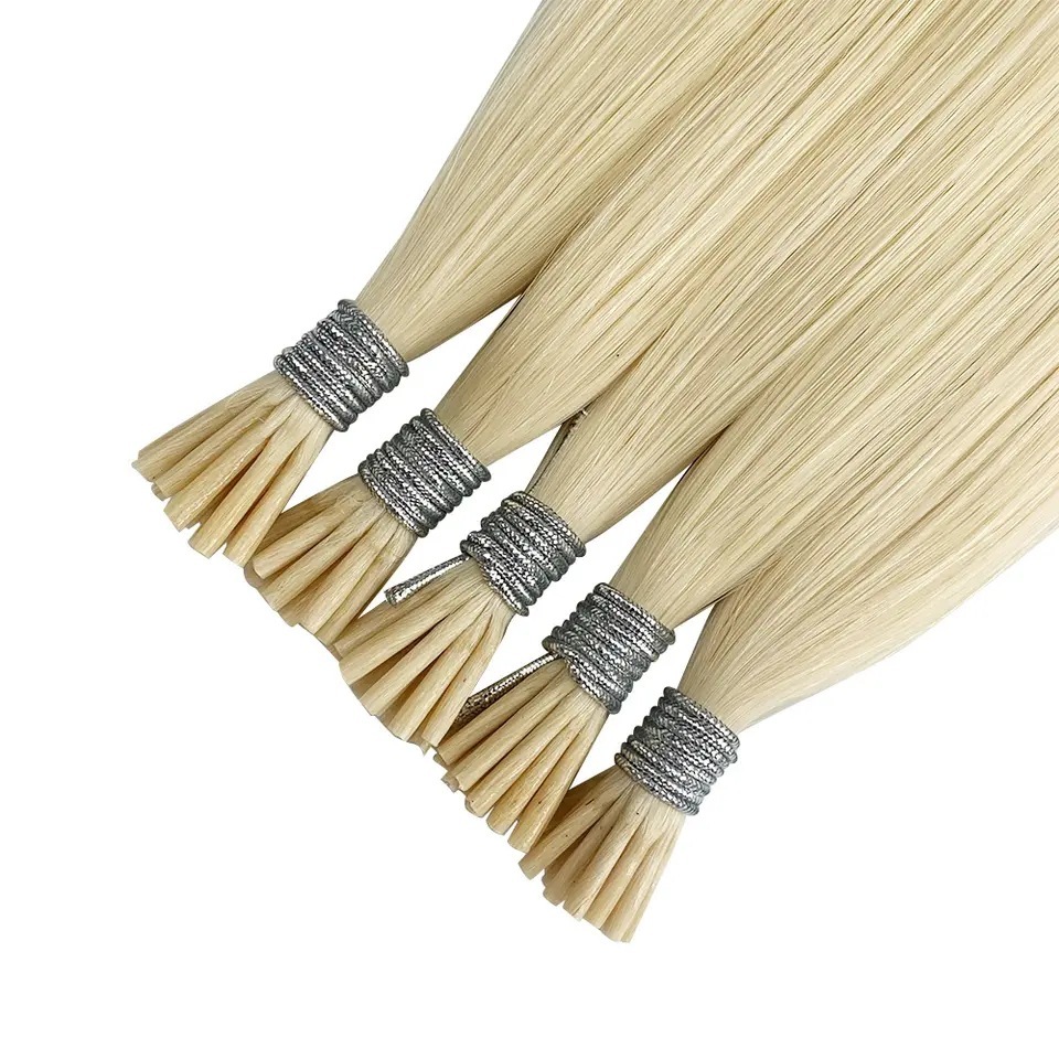 11A 100g Blonde #613 Prebond I Tip Virgin Human Hair Extensions Virgin Cuticle Remy Keratin Human Hair Extensions