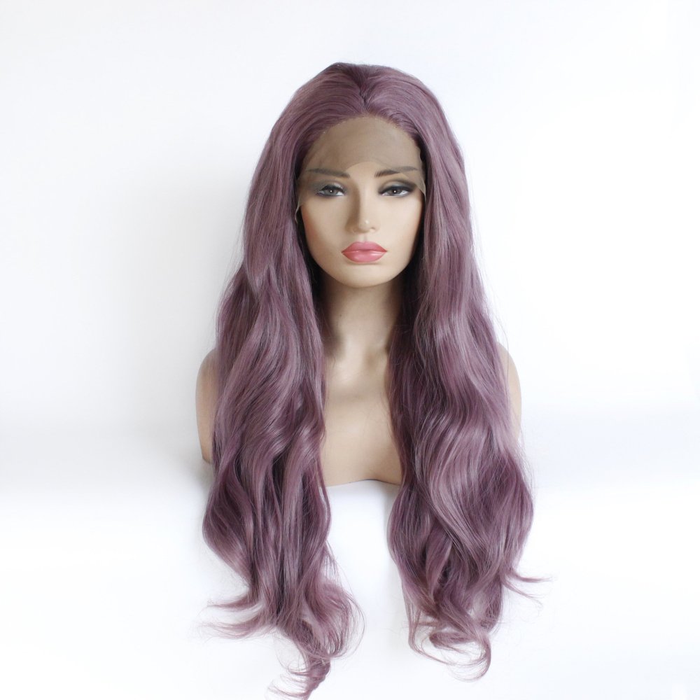 Long Body Wave Lace Front  Synthetic Wigs 13x4 Heat Resistant Lace Wigs With Baby Hair  For  Women