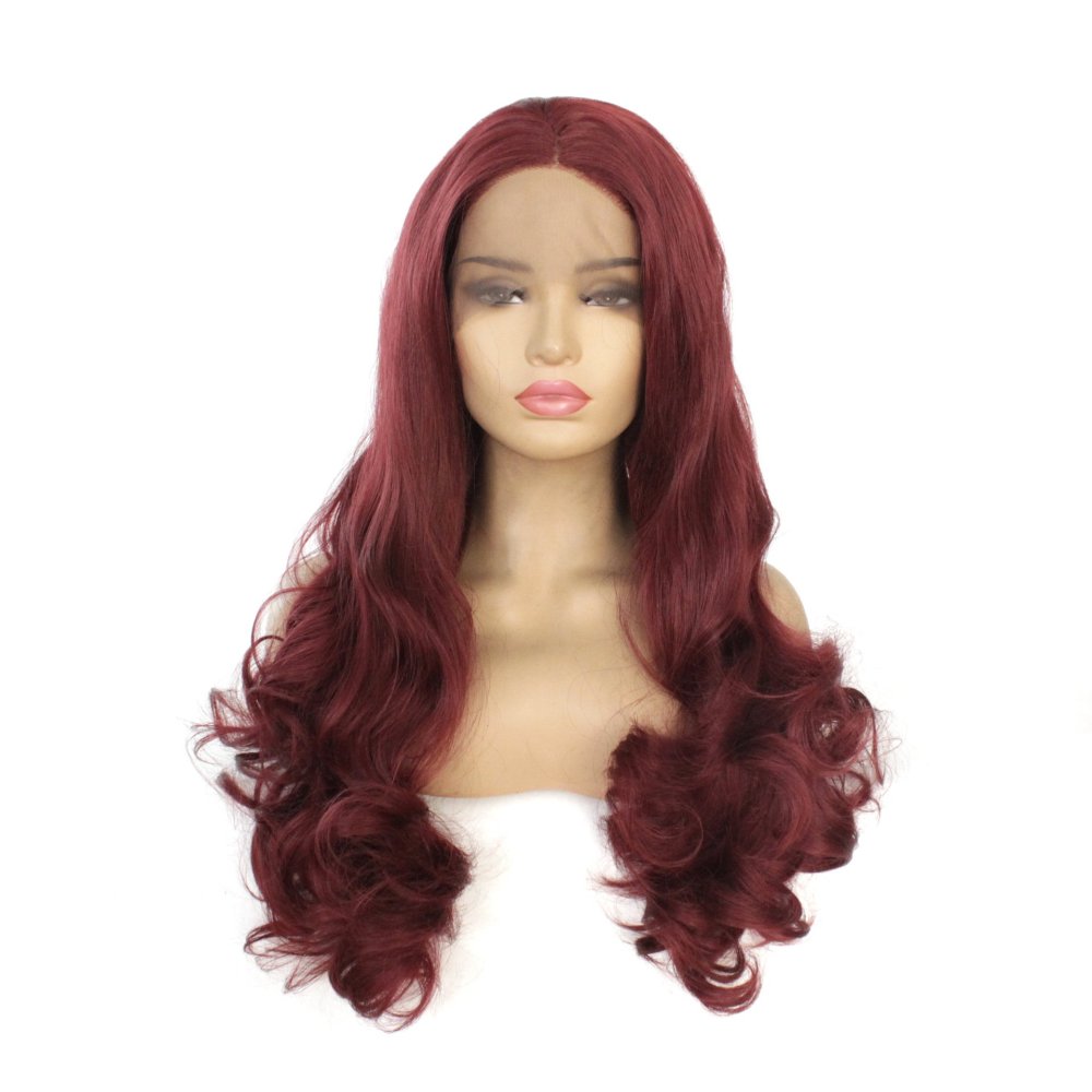 Long Body Wave Lace Front  Synthetic Wigs 13x4 Heat Resistant Lace Wigs With Baby Hair  For  Women