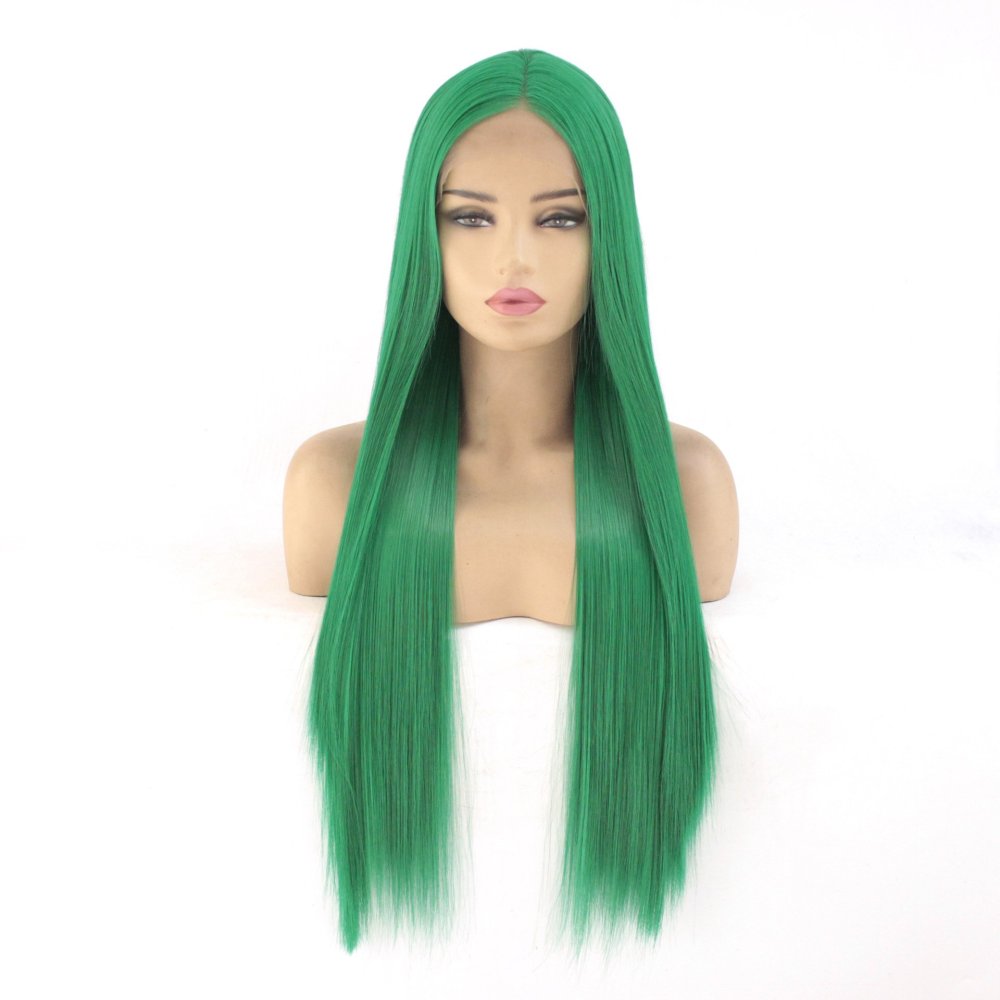 13x4 Long Straight  Lace Front  Synthetic Wigs Pre Plucked Synthetic Wigs Midele Part  Natural Hairline Wigs for Fashion Woman