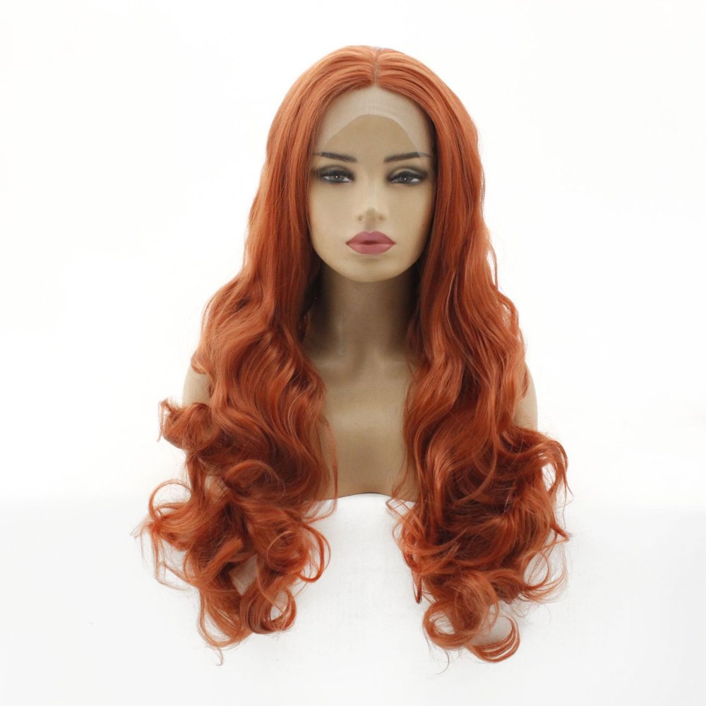 Long Body Wave Lace Front  Synthetic Wigs 13x4 Heat Resistant Lace Wigs With Baby Hair  For  Women