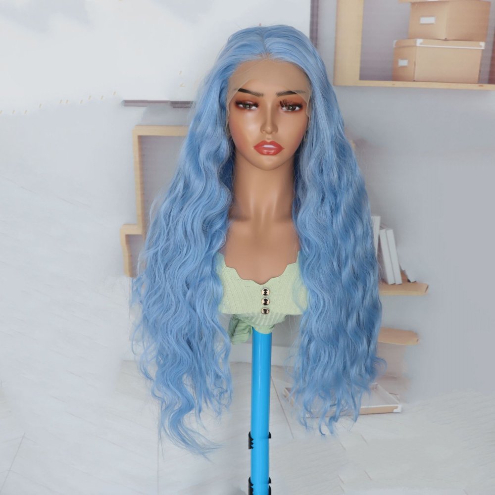 Long Body Wave Lace Front  Synthetic Wigs 13x4 Heat Resistant Lace Wigs With Baby Hair  For  Women