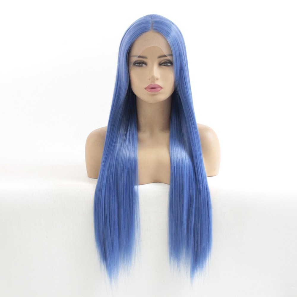 13x4 Long Straight  Lace Front  Synthetic Wigs Pre Plucked Synthetic Wigs Midele Part  Natural Hairline Wigs for Fashion Woman