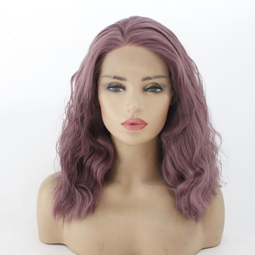 Corn Curly  Synthetic Lace Wigs 13x4 Platinum Blonde Bob Hair Wig Synthetic Lace Front Wig Short Curly Wigs for Women