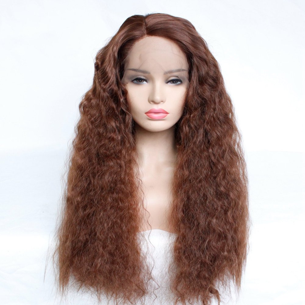 Long Corn Curly  Synthetic Lace Wigs 13x4   Heat Resiatant Synthetic Lace Front Wigs For Women Natural Wave Daily Wear Cosplay Wigs