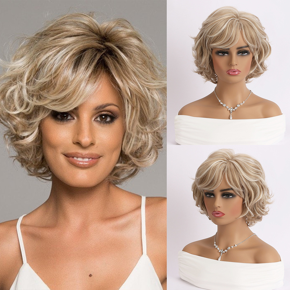2025 Natural Short Pixie Cut Wig with Bangs Synthetic Mullet Head Wig for Women Dark Brown Straight Hair Daily Cosplay Use