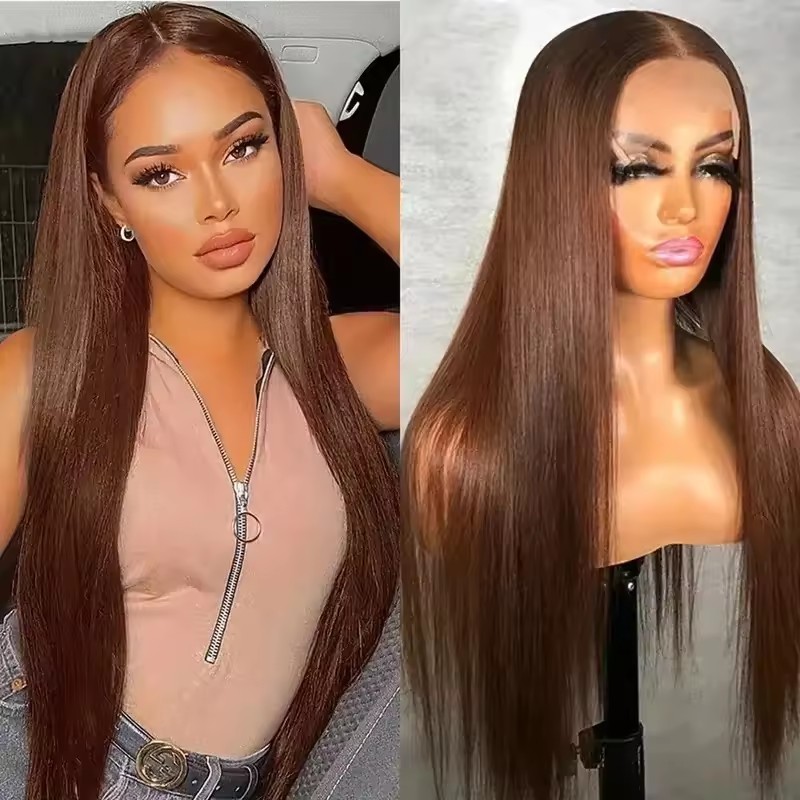 13x4 Long Straight  Lace Front  Synthetic Wigs Natural Black  Daily Use Natural Long Gray Cosplay Wigs