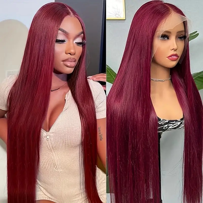 13x4 Long Straight  Lace Front  Synthetic Wigs Natural Black  Daily Use Natural Long Gray Cosplay Wigs