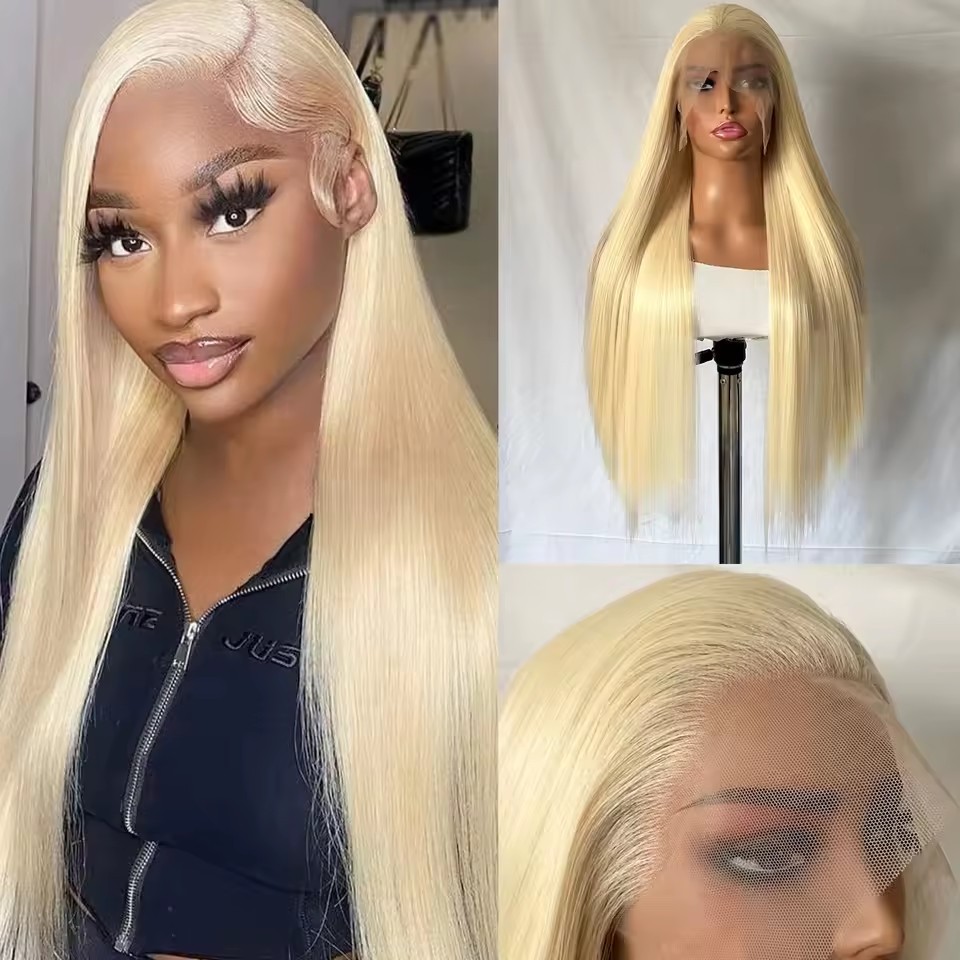 13x4 Long Straight  Lace Front  Synthetic Wigs Ginger Orange Lace Frontal Wigs Glueless Heat-resistant Fibre Wig