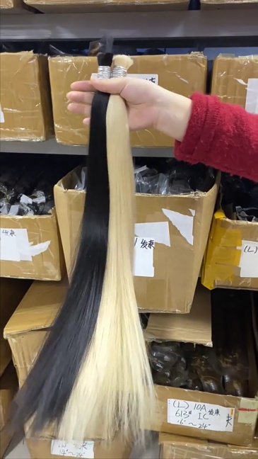 10A Brown #4  Straight for Braiding Straight Brazilian Virgin No Weft Brazilian Remy Hair Extensions 100g/Pcs/Pack