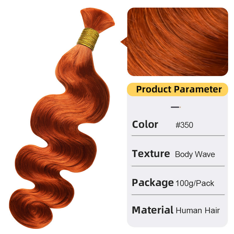 10A  Honey Blonde Brown #27  body wave  Human Braiding Hair Bulk 100g No Weft Human Hair Bundles Human Braiding Hair for Boho Braids
