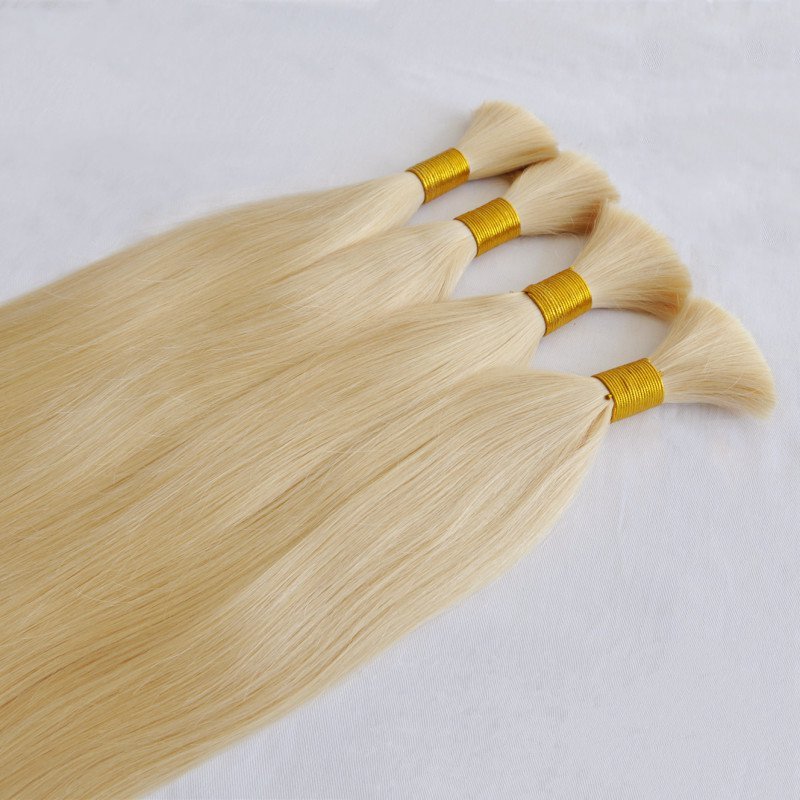 10A Brown #4  Straight for Braiding Straight Brazilian Virgin No Weft Brazilian Remy Hair Extensions 100g/Pcs/Pack