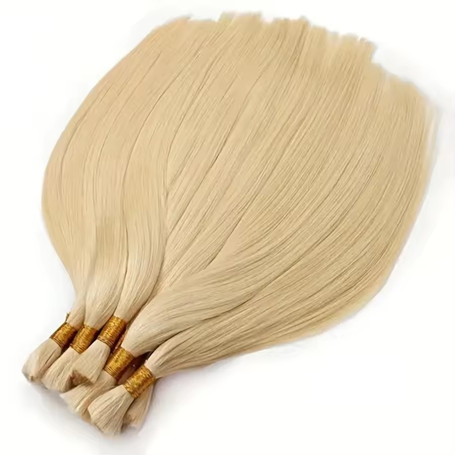 10A Blonde #613  Straight for Braiding Straight Brazilian Virgin No Weft Brazilian Remy Hair Extensions 100g/Pcs/Pack