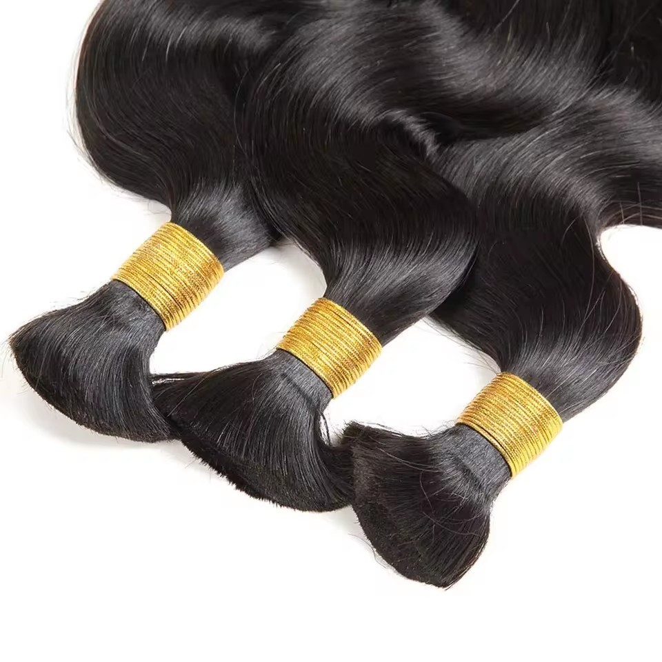 10A  Brown #4  body wave  Human Braiding Hair Bulk 100g No Weft Human Hair Bundles Micro Human Braiding Hair for Boho Braids