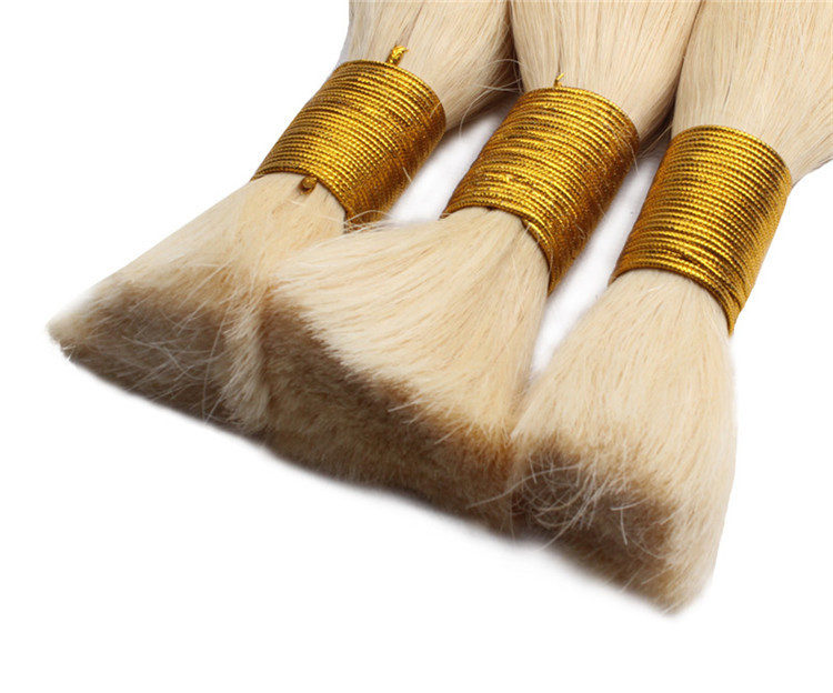 10A Brown #4  Straight for Braiding Straight Brazilian Virgin No Weft Brazilian Remy Hair Extensions 100g/Pcs/Pack