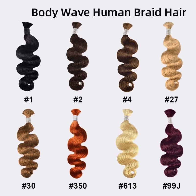 10A  Brown #4  body wave  Human Braiding Hair Bulk 100g No Weft Human Hair Bundles Micro Human Braiding Hair for Boho Braids