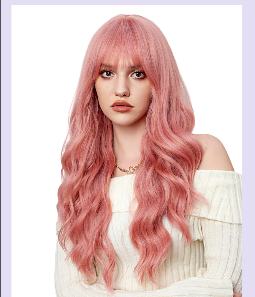 Long Wavy  Synthetic Wigs for Women  Machine Made Heat Resistant Wigs Natural Cosplay Party Hair Wigs