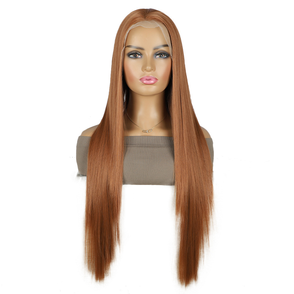 Long Wave 13*4 Lace Front Synthetic Wigs,Glueless Lace Front Fiber  Wig with Pre Plucked Natrural Looking Wigs