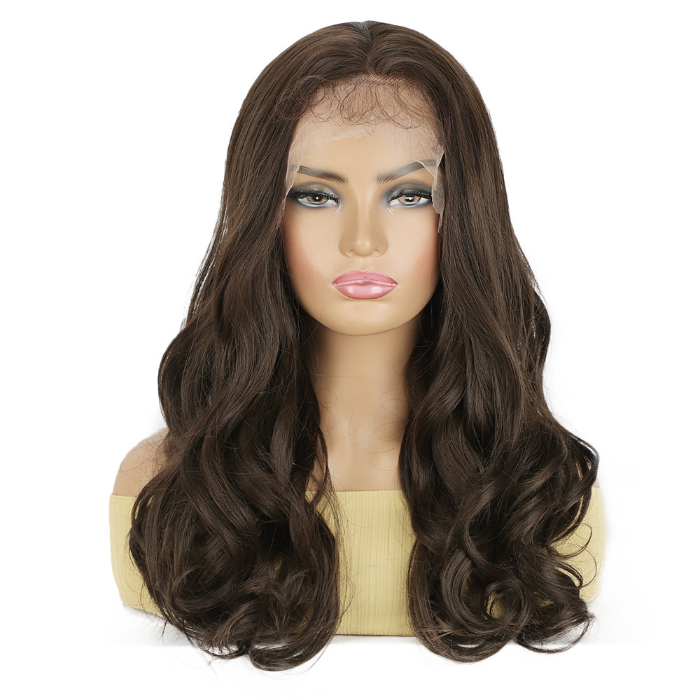 Long Wave 13*4 Lace Front Synthetic Wigs,Glueless Lace Front Fiber  Wig with Pre Plucked Natrural Looking Wigs