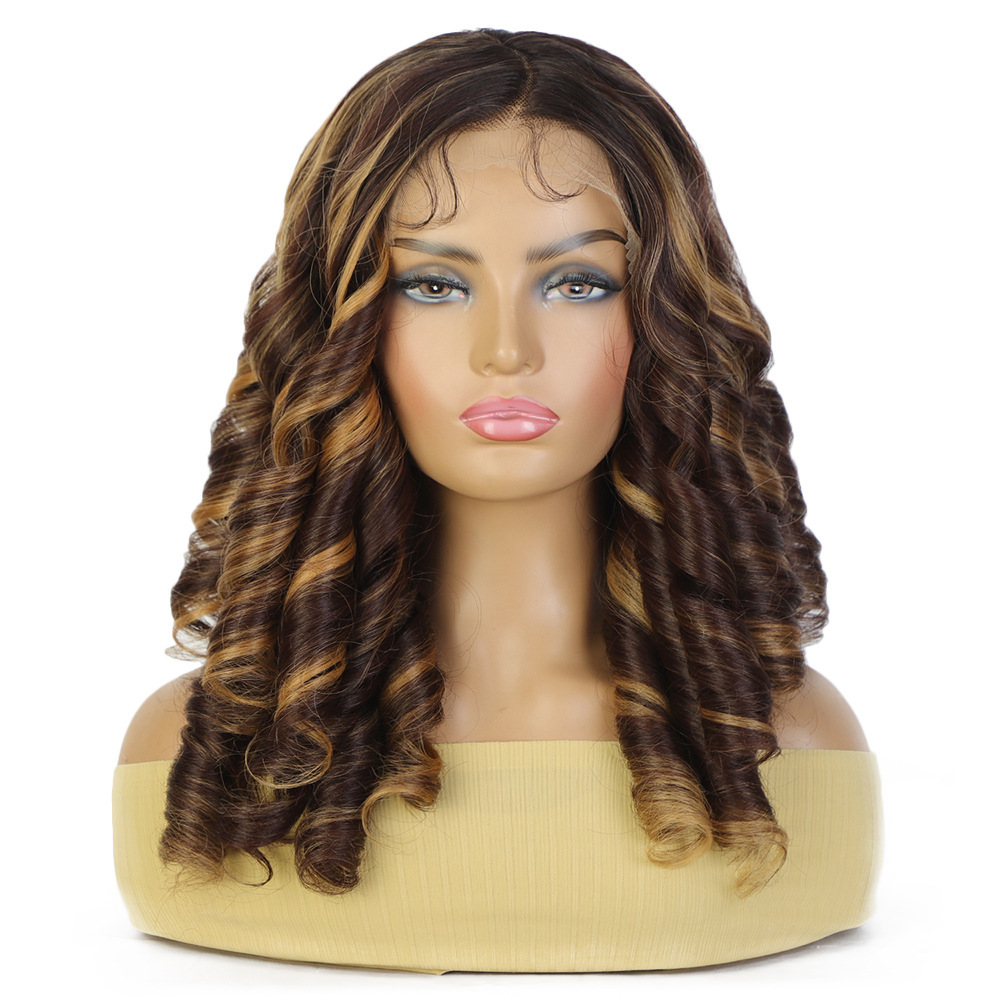 Long Wave 13*4 Lace Front Synthetic Wigs,Glueless Lace Front Fiber  Wig with Pre Plucked Natrural Looking Wigs