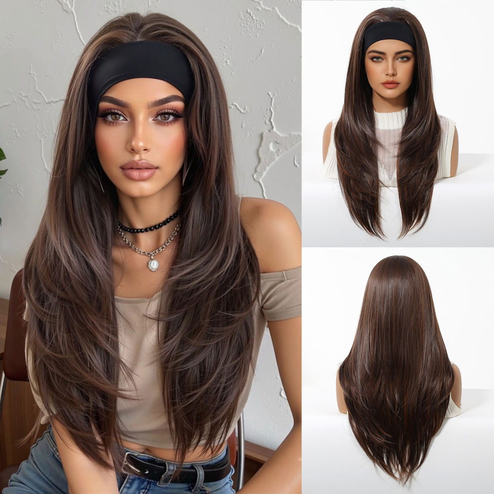 Shor wave Synthetic Natural  Wig with Bangs for Women Party Daily Cosplay Use Heat Resistant Fiber Wigs
