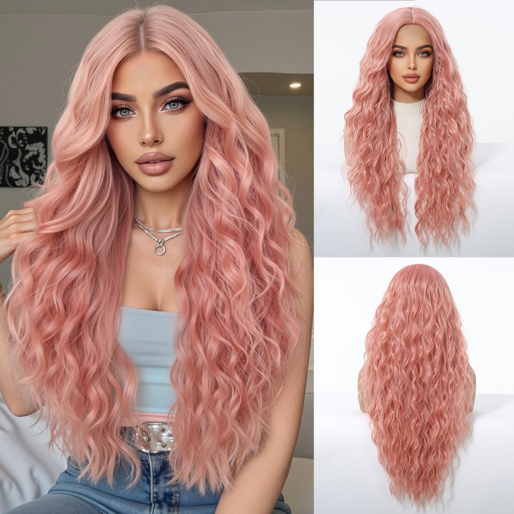 Short wave Synthetic Natural  Wig with Bangs for Women Party Daily Cosplay Use Heat Resistant Fiber Wigs