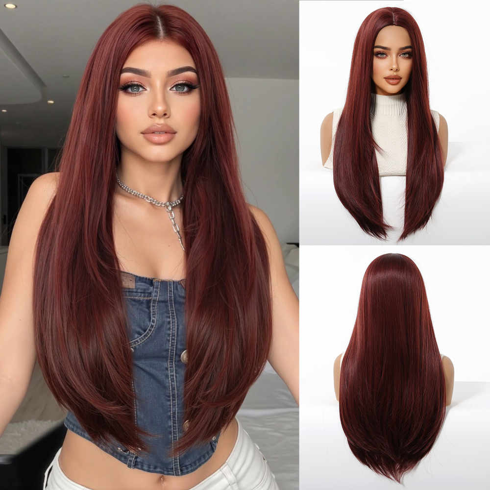 Short wave Synthetic Natural  Wig with Bangs for Women Party Daily Cosplay Use Heat Resistant Fiber Wigs