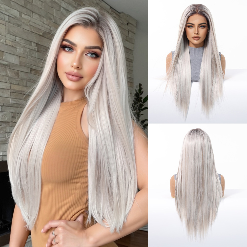2025  Synthetic 13x6 Lace Wigs Long Wavy Hair BLonde Ombre Wigs Daily Use Party Wig for White Women  Japanese Futura Wigs
