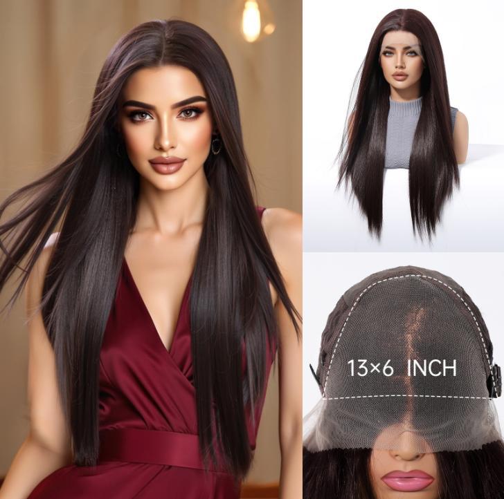 2025  Synthetic 13x6 Lace Wigs Long Wavy Hair BLonde Ombre Wigs Daily Use Party Wig for White Women  Japanese Futura Wigs