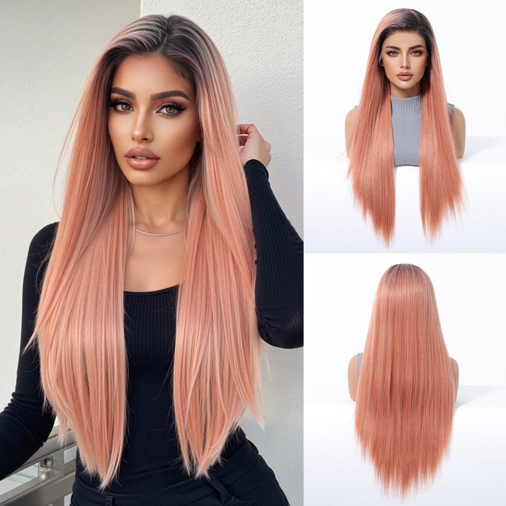 2025  Synthetic 13x6 Lace Wigs Long Wavy Hair BLonde Ombre Wigs Daily Use Party Wig for White Women  Japanese Futura Wigs