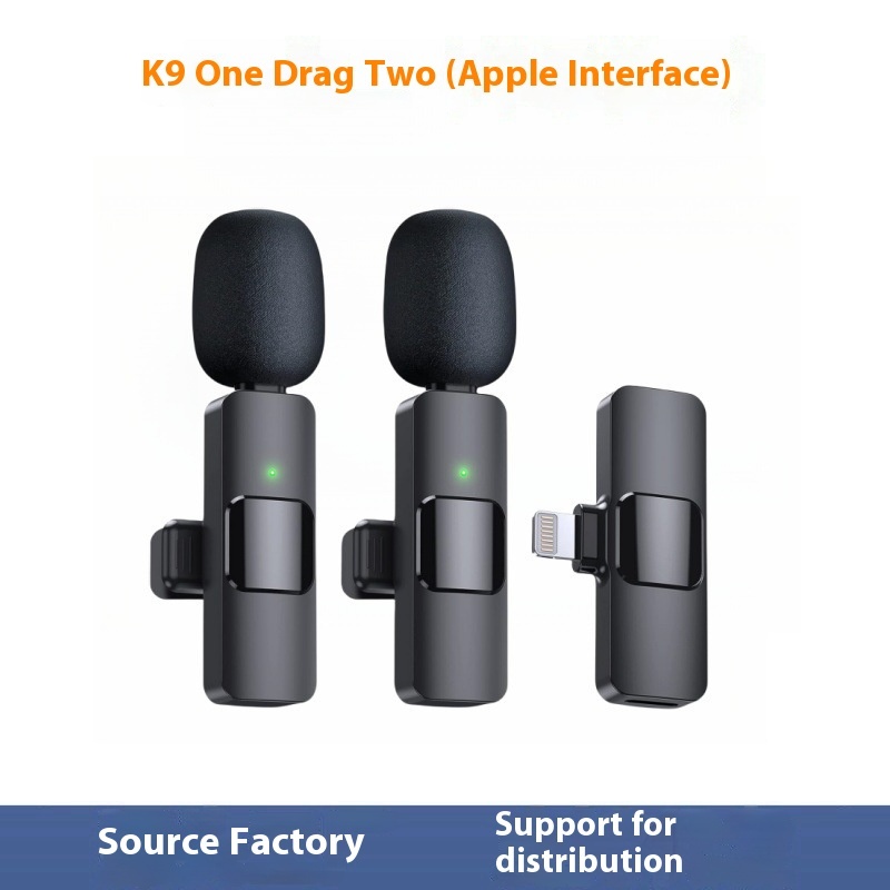 Magnetic suction wireless collar clip microphone k9 trembles outdoor live video noise reduction monitor reverberation source factory private model