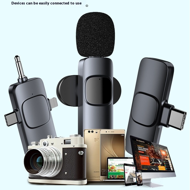 Magnetic suction wireless collar clip microphone k9 trembles outdoor live video noise reduction monitor reverberation source factory private model